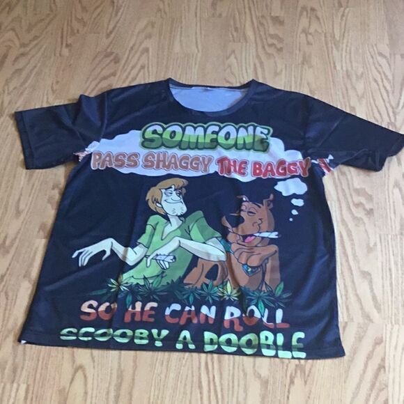 NEW unisex SCOOBY DOOBIE lightweight tee in 2 X - Picture 1 of 5